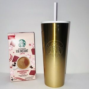STARBUCKS 2019 GLITTER GRADIENT GOLD TUMBLER